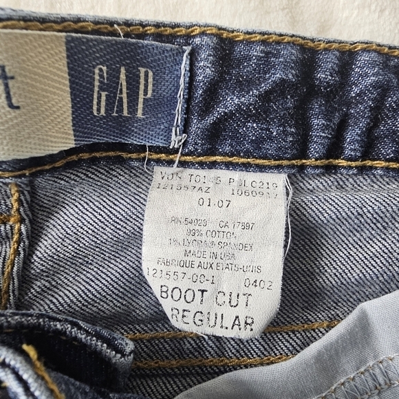 Vintage Gap Bootcut Jeans 4 Women’s Made in USA denim excellent condition - Picture 7 of 10